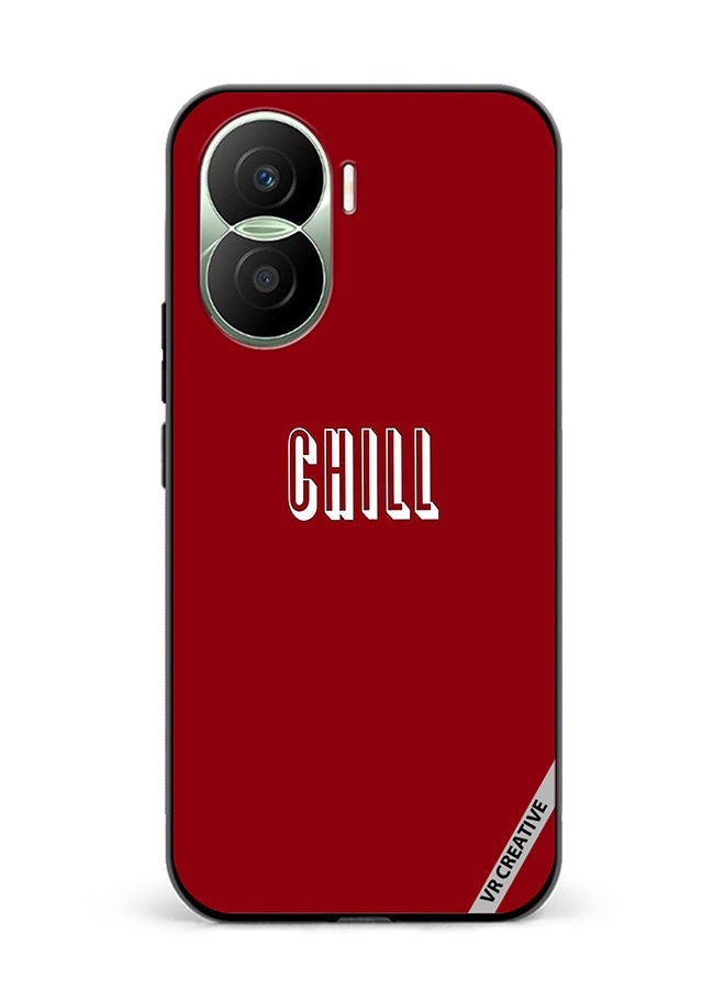 VR CREATIVE Protective Case Cover For Honor Play7T Pro Chill In Red Design Multicolour - Image 1