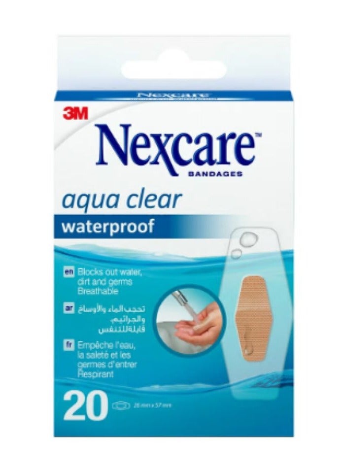 Nexcare Pack Of 20 Waterproof Bandages Strips