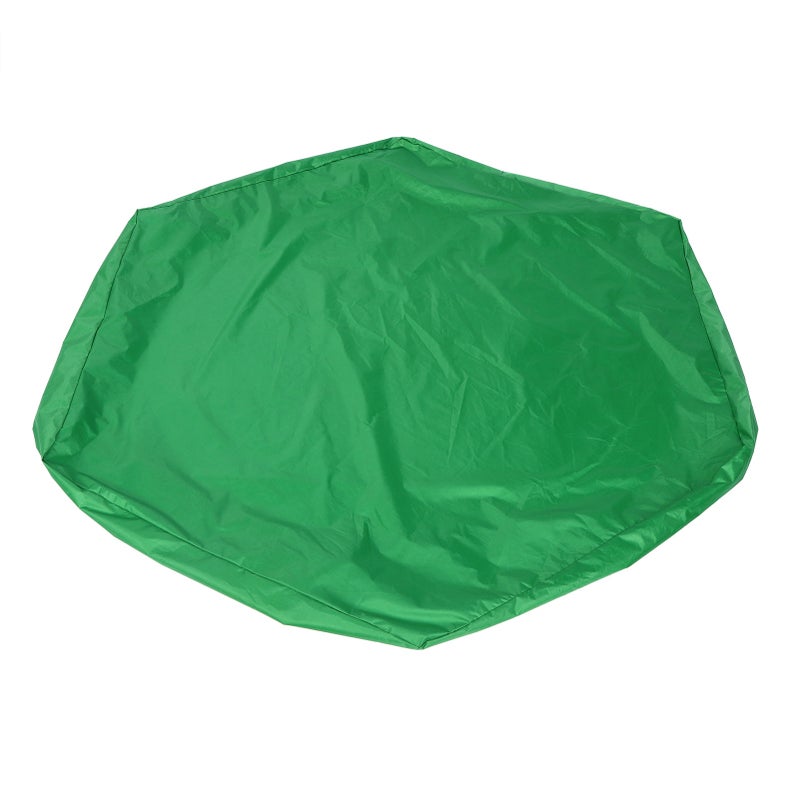 Sand Pit Cover: 190T Silver-Coated Polyester Taffeta, Durable Wear-Resistant Tear-Resistant - Hexagonal Sandbox Cover With Drawstring, Weather-Proof Sun-Proof Dust-Proof for Outdoor Year-Round Sandpit - Image 1