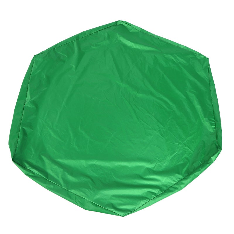 Sand Pit Cover: 190T Silver-Coated Polyester Taffeta, Durable Wear-Resistant Tear-Resistant - Hexagonal Sandbox Cover With Drawstring, Weather-Proof Sun-Proof Dust-Proof for Outdoor Year-Round Sandpit - Image 2