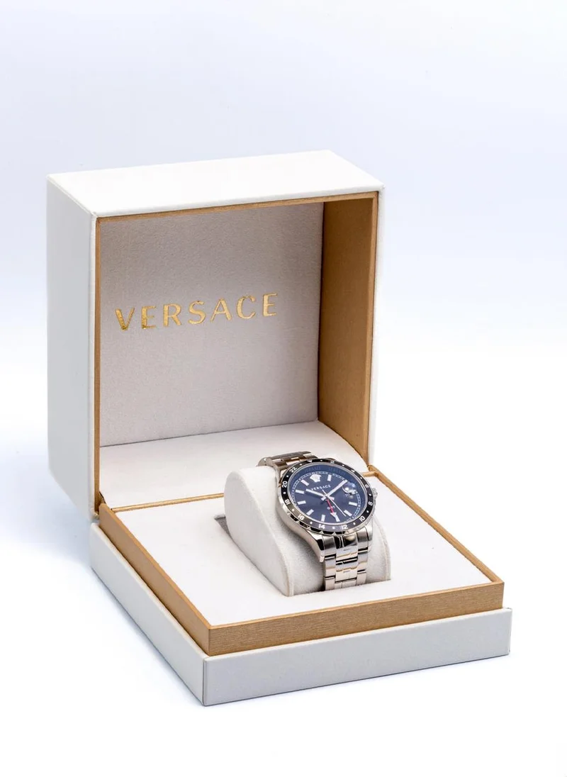 VERSACE Hellenyium GMT Black Dial Watch