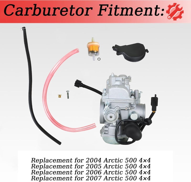 Auto Parts Autoparts Carburetor for Arctic Cat 500 (2004-2007) - Replaces 0470-471 - Image 3