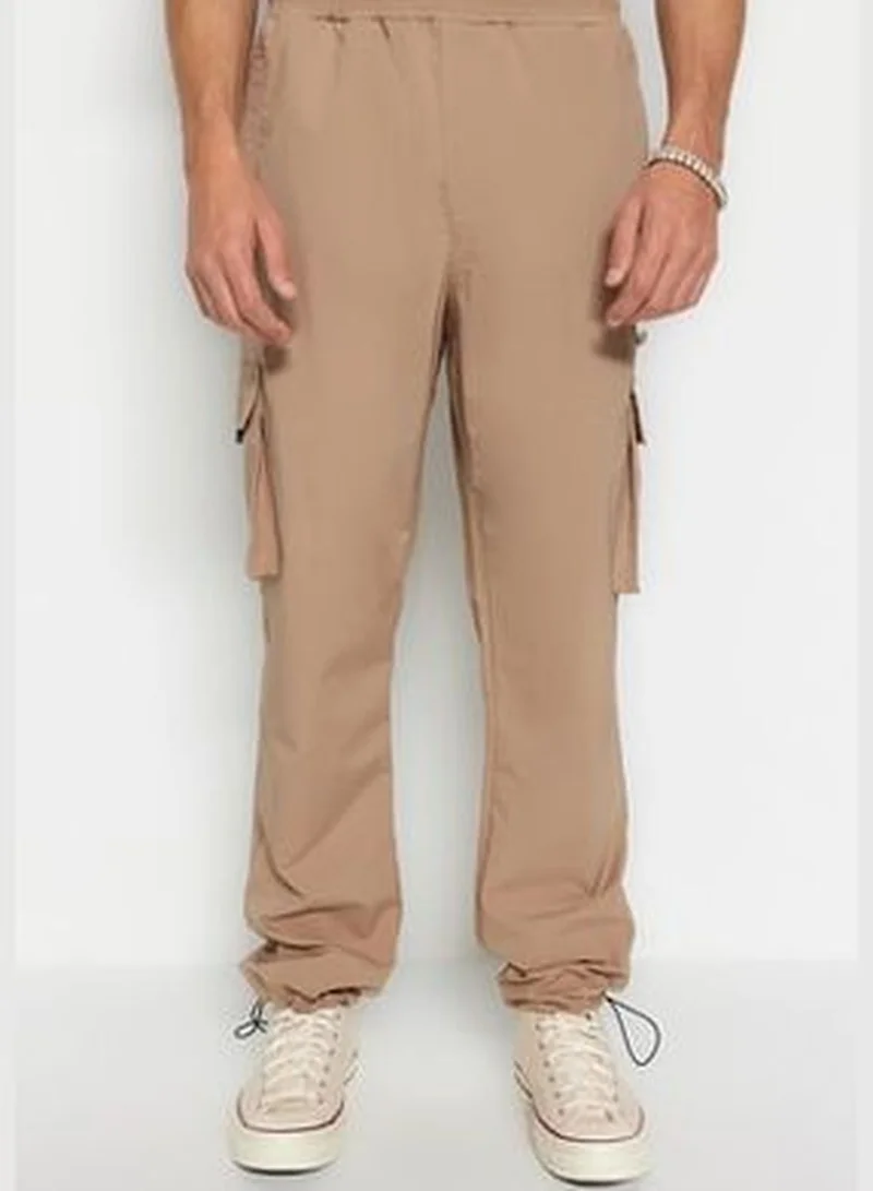trendyol Mink Men's Joggers Technical Fabric Trousers TMMNSS23PL00028
