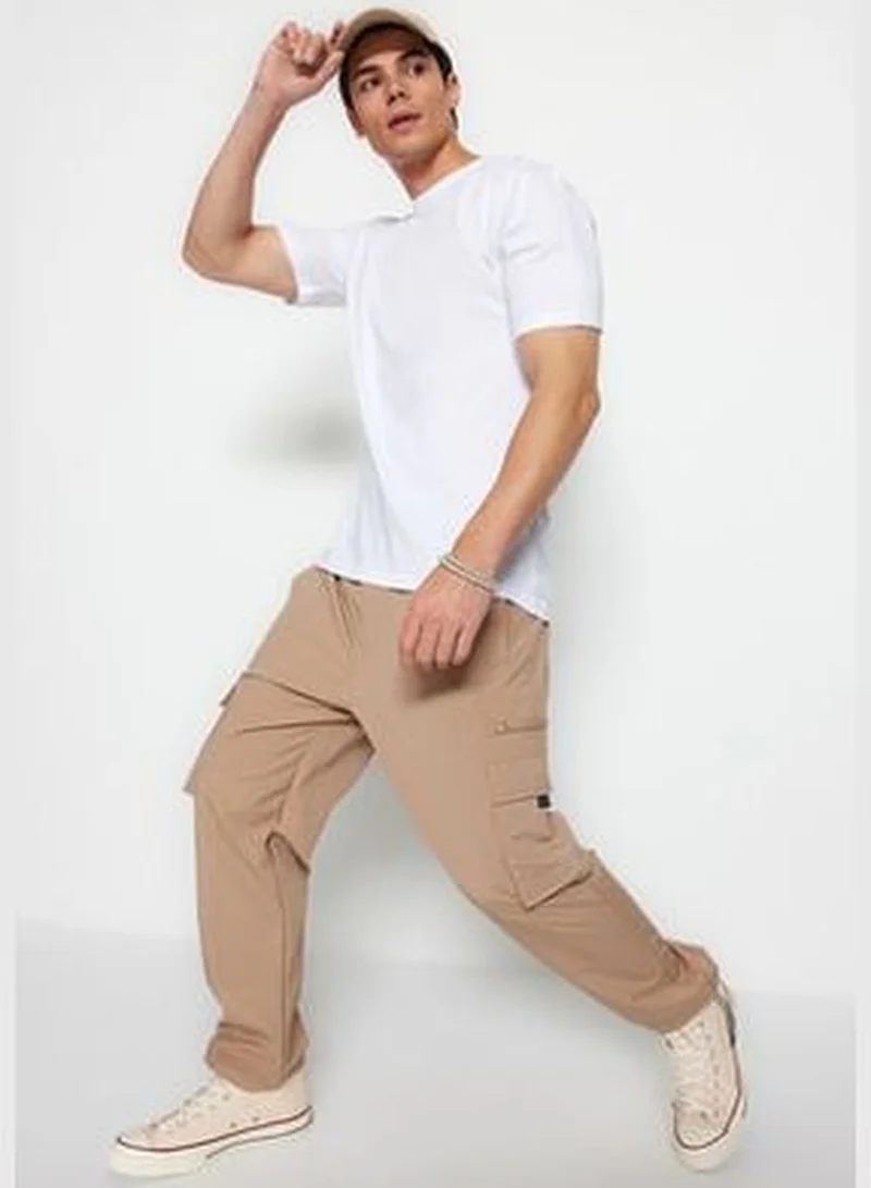 trendyol Mink Men's Joggers Technical Fabric Trousers TMMNSS23PL00028
