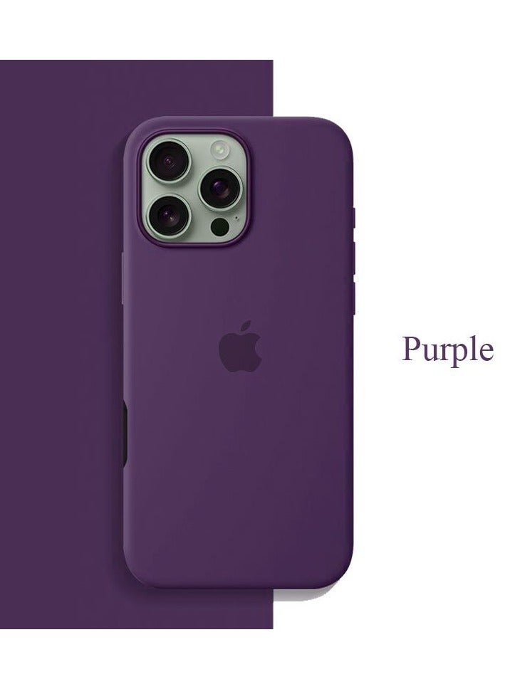 Exotic Silicone Magsafe Case for iPhone 16 Pro Purple- Support Wireless Charging Premium Quality Design 6.86 inch - Image 1