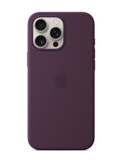 Exotic Silicone Magsafe Case for iPhone 16 Pro Purple- Support Wireless Charging Premium Quality Design 6.86 inch  - Image 3