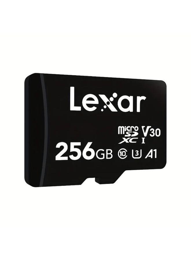 Lexar 256GB MicroSDXC UHS I A1 V30 Class 10 TF Memory Card Fast Read Write for Dashcam Camcorder Smartphones Tablets - Image 1