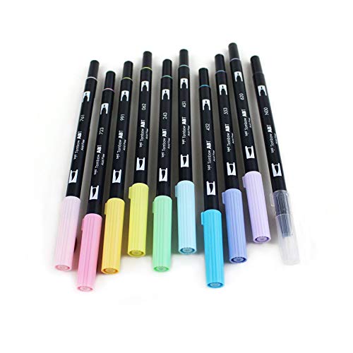 Tombow طقم أقلام تومبو آب ديول براش - 10 قطع | باستيل | متنوع | متنوع - Image 5
