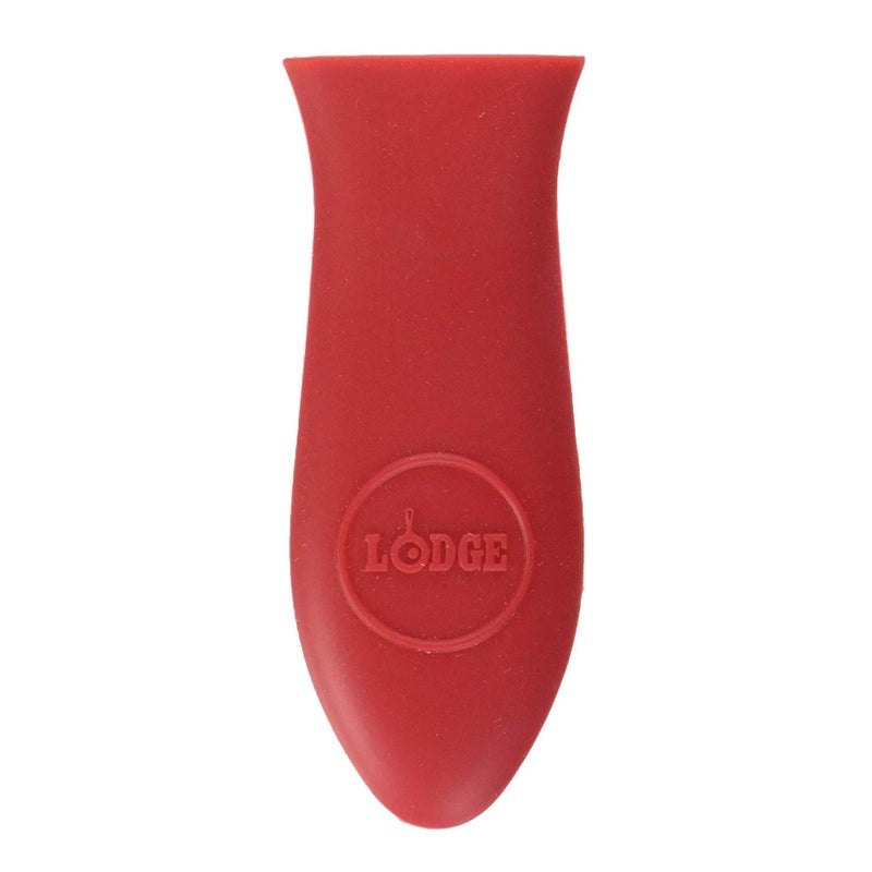 Lodge Silicone Mini Hot Handle Holder - Dishwasher Safe Mini Hot Handle Holder Designed for Lodge Cast Iron Skillets 8 Inches or Smaller w/Keyhole Handle - Reusable Heat Protection Up to 500Â° - Red - Image 3