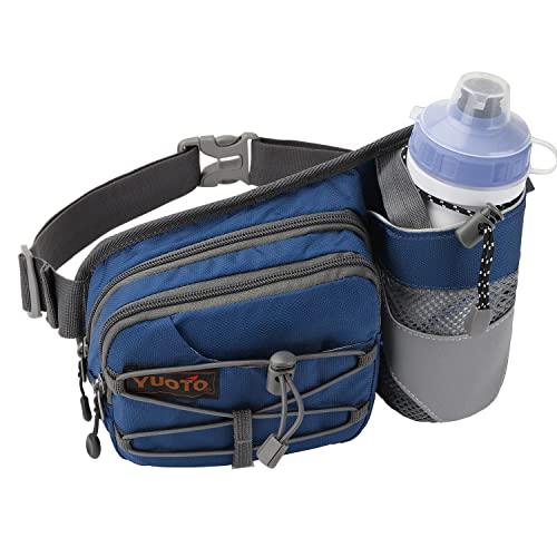 Yuoto Waist Pack with Water Bottle Holder for Running Walking Hiking Fanny Pack Hydration Belt - Image 2