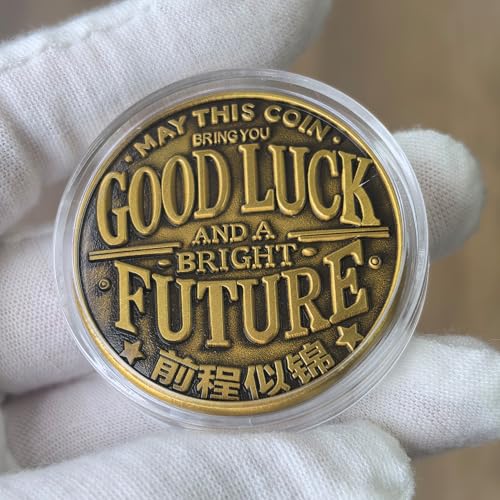 CYOUNG Good Luck Coin with Koi Fish Design Motivational Coin for Bright Future Symbolic Gift for Prosperity and Success 157 Inch Lucky Charm - Image 5