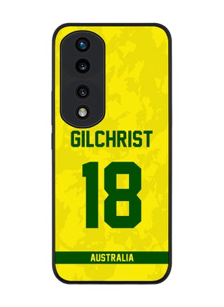 Rugged Black Edge Case for Honor 70 Pro, Slim fit Soft Case Flexible Rubber Edges Thin Cover - Player Name - Adam Gilchrist, Jersey Number- 18 - pzsku/Z25D149EA7D7817DD5B48Z/45/_/1697269052/12f32a0c-745f-4759-bad2-6668dd40c375
