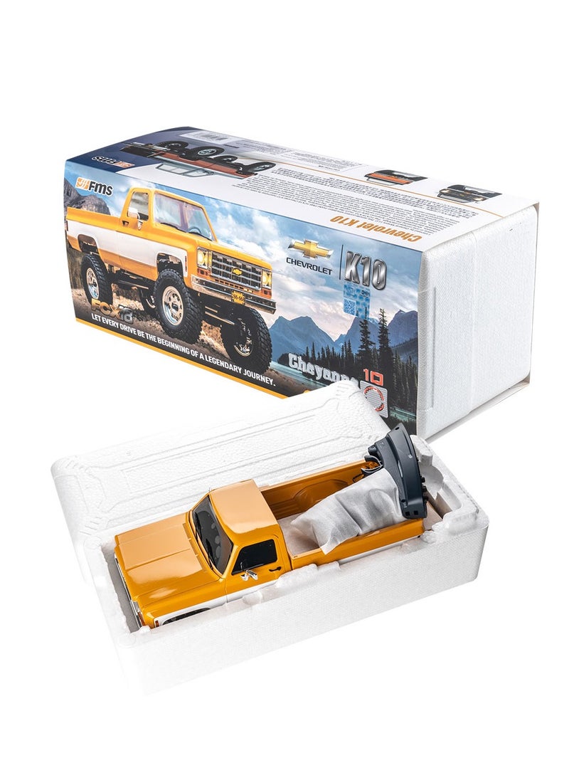 FMS K10 1/18 Chevy Licensed RTR FCX18 Micro Rock Crawler (Yellow)  - Image 3