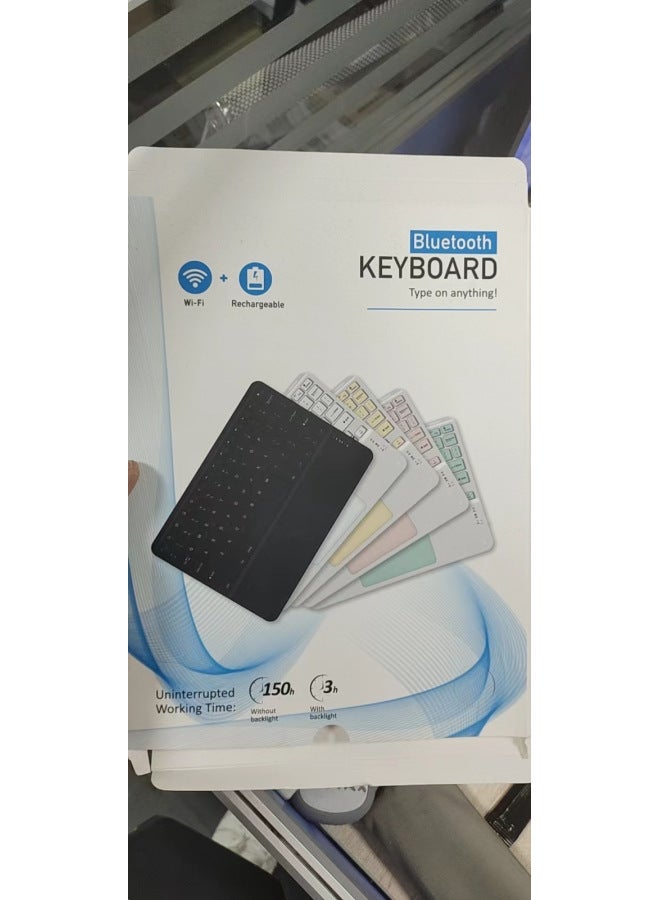 Specifications Bluetooth Keyboard Leather Case Packaging Empty Box 10 Inch Flat Keyboard Mouse Suit With Blister Color Box-Color:10 Inch Square Hat Touch Color Box (excluding Keyboard And Mouse) - Image 1