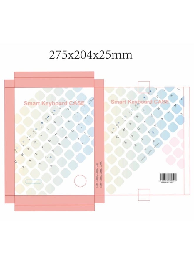 Specifications Bluetooth Keyboard Leather Case Packaging Empty Box 10 Inch Flat Keyboard Mouse Suit With Blister Color Box-Color:10 Inch Square Hat Touch Color Box (excluding Keyboard And Mouse) - Image 3