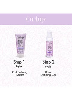 Curl Up Curl Styling Combo With Curl Defining Cream & Ultra Defining Gel - For Dry Frizzy, Wavy And Curly Hair - Sulphate Paraben And Silicone Free (Combo Of 2)  - Image 4
