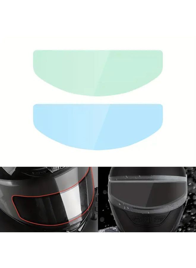1pc Anti Fog Film For Motorcycle Helmet Clear Vision Rainproof Durable Scratch Resistant - Image 1