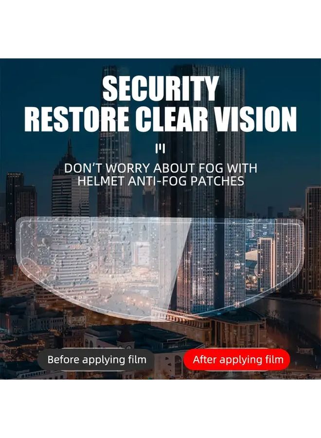 1pc Anti Fog Film For Motorcycle Helmet Clear Vision Rainproof Durable Scratch Resistant - Image 4