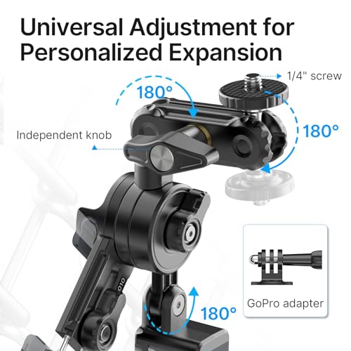 jusmo CM010 Cell Phone Fence Mount Game Changer Mounting Kit for GoPro, iPhone, AKASO, DJI Osmo Action, Insta360, Mevo Start for Recording Baseball Softball Tennis Gamechanger Streaming Kit - Image 4
