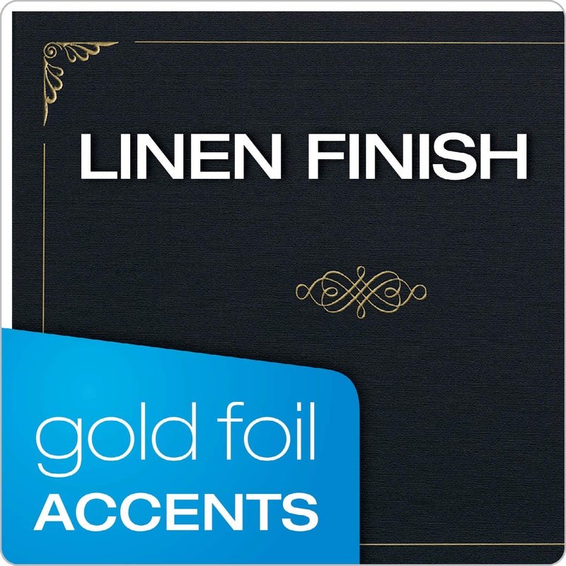 Oxford Certificate Holders, Diploma Covers for Letter Size 8.5x11 Certificates, Cardstock, Black, Letter Size, 25 Per Pack (299550) - Image 3