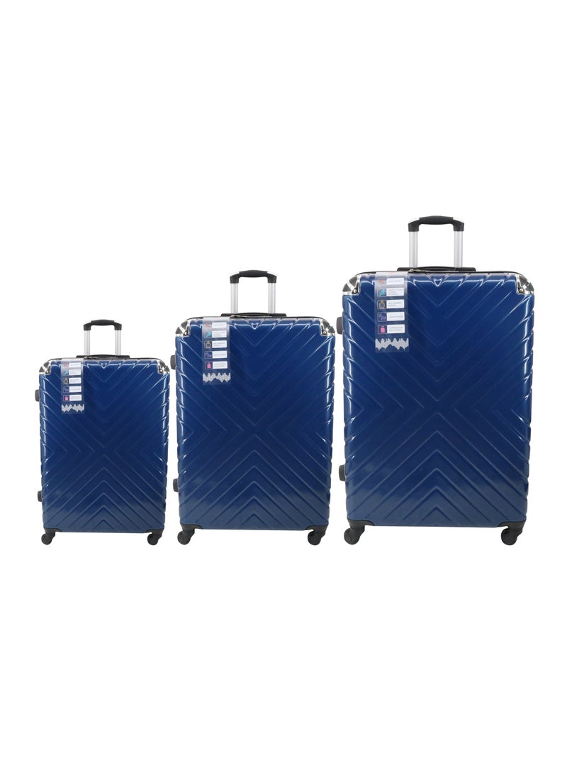 ENDLESS  Set Of 3 Polycarbonate Luggage-75cm, 65cm (Check-In) & 55cm (Cabin) Hardsided Spinner Trolley Bags With In-Built TSA Lock | Carry on Luggage  - Image 1