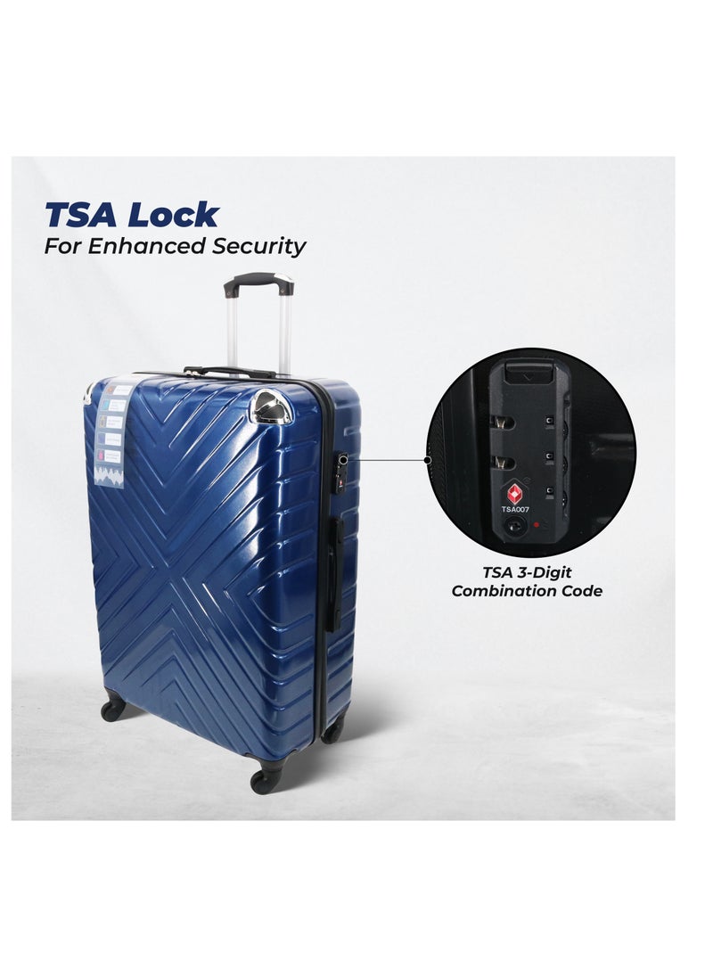 ENDLESS  Set Of 3 Polycarbonate Luggage-75cm, 65cm (Check-In) & 55cm (Cabin) Hardsided Spinner Trolley Bags With In-Built TSA Lock | Carry on Luggage  - Image 4
