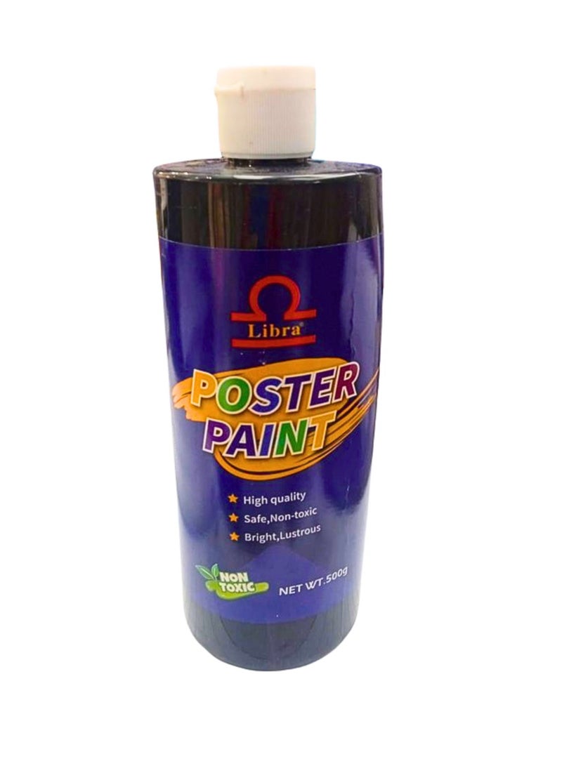 Libra Poster Paint ( Bottle Packaging) Black - Image 1