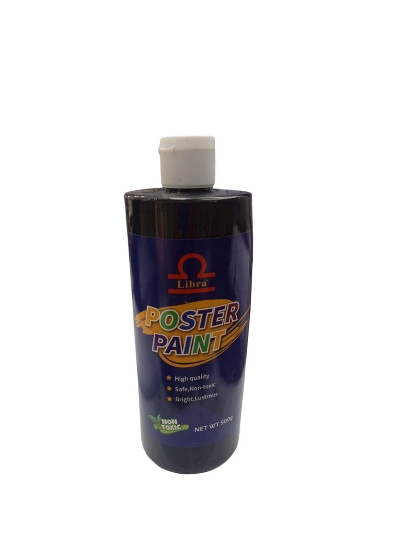 Libra Poster Paint ( Bottle Packaging) Black - Image 2