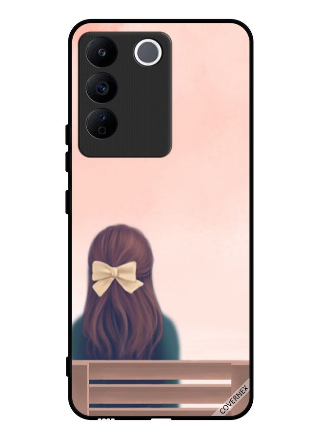Covernex Protective Case Cover For Vivo V27e Alone Cute Girl - Image 1