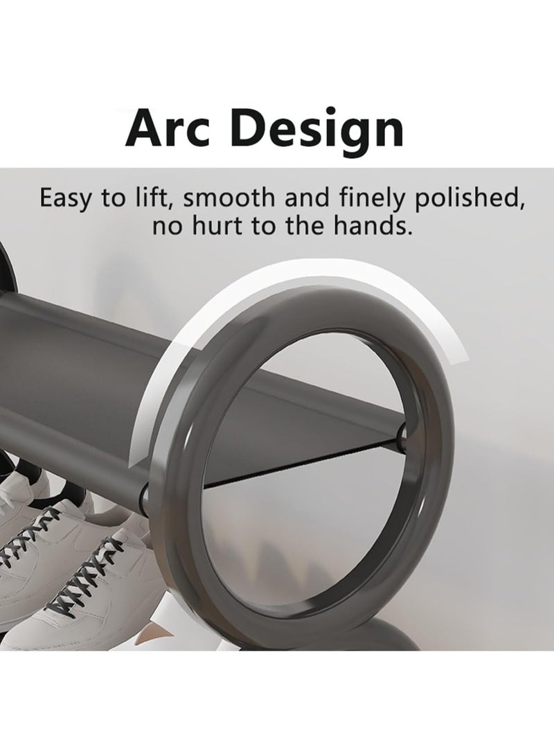 LINGWEI 4-Tier Shoe Rack Organizer with Wheels Space-Saving Shoe Storage - Image 5