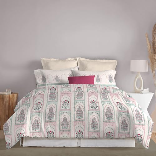 MYTRIDENT Celebration Bedsheet Gifting Collection Double Size - Mehira Pink - Image 5