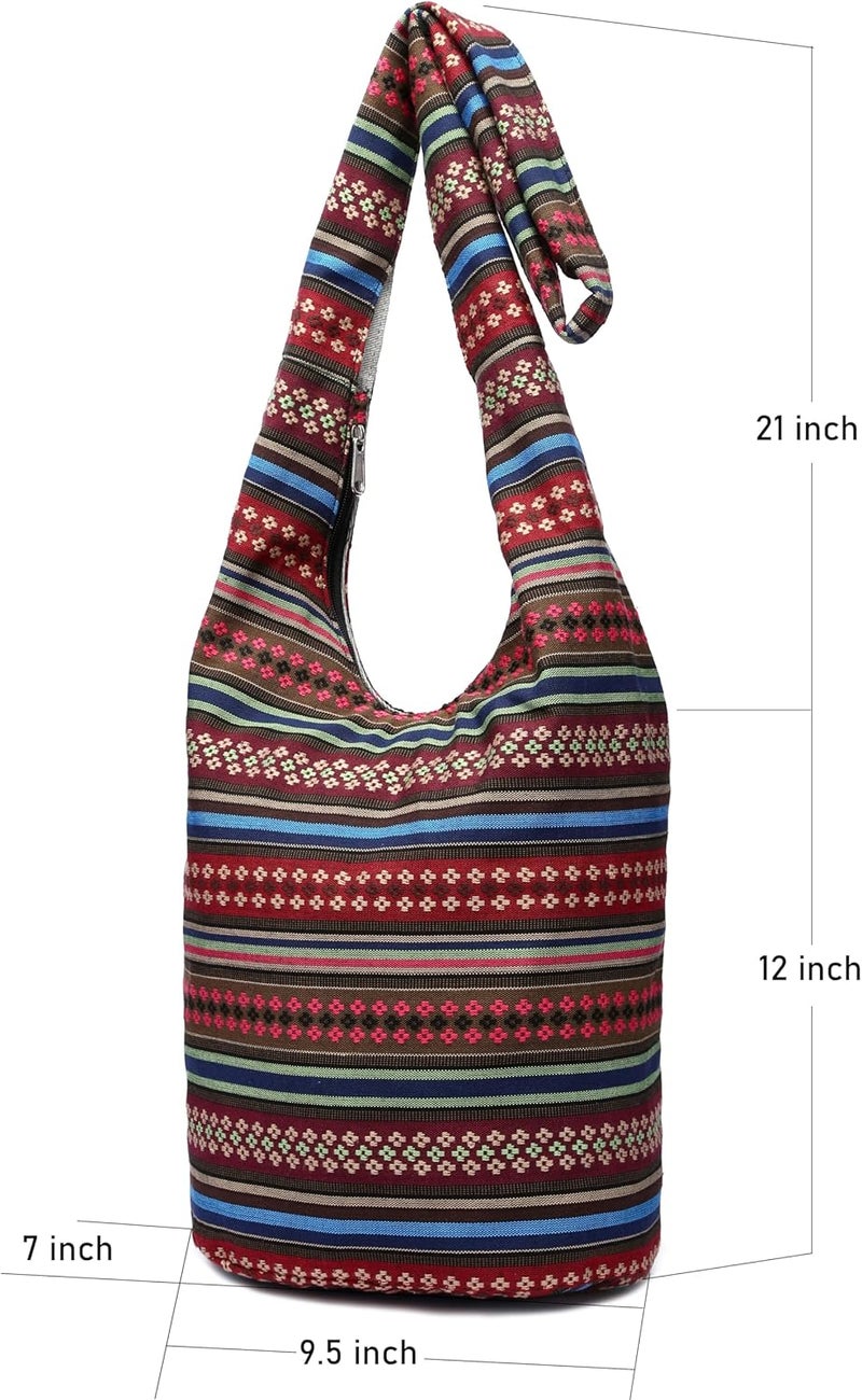 Coton Pose Women Shoulder Handbags Fashion canvas Hippie Crossbody Bags Bohemian Animal Prints Hobo Bags - Image 2