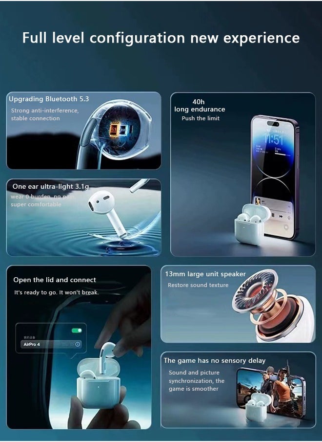 Generic - Pro4 Fourth Generation Bluetooth Headset True Wireless Open Cover Connection - Image 1