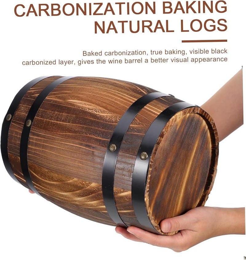 Vintage Wood Wine Barrel Decor For Home Bars Restaurants And Living Spaces - Image 4