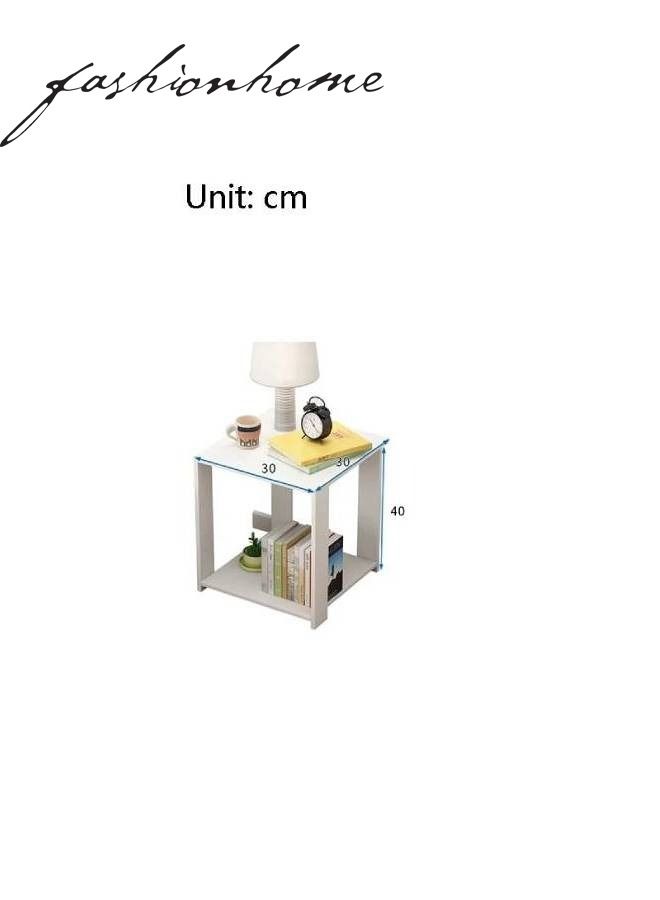 fashionhome طاولة جانبية بسيطة حديثة صغيرة خزانة تخزين ميني - Image 3