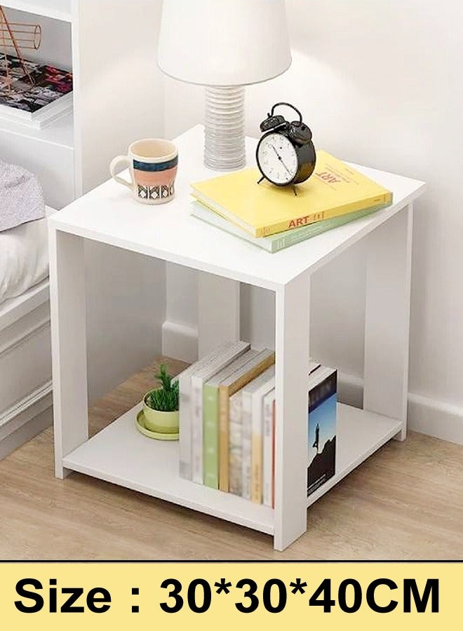 fashionhome طاولة جانبية بسيطة حديثة صغيرة خزانة تخزين ميني - Image 2