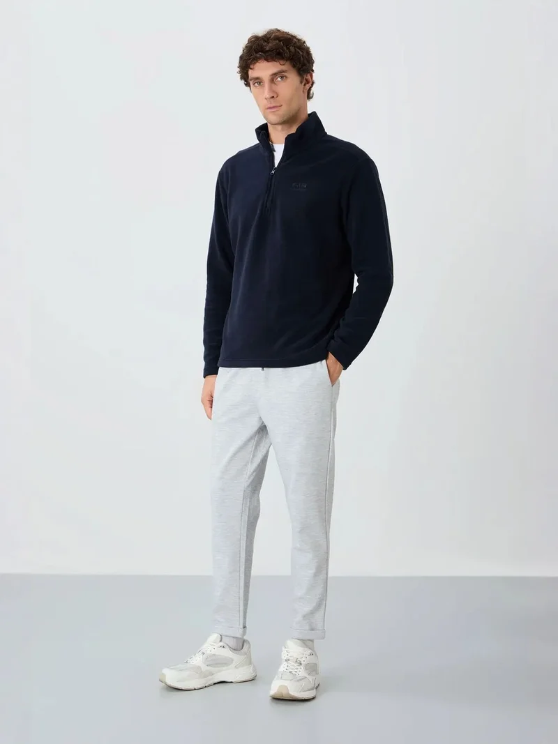 TOMMYLIFE TOMMY Men's Plush Half-Zip Sweatshirt