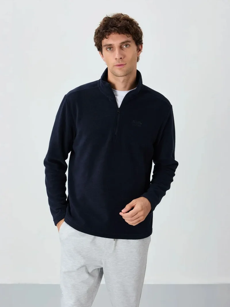 TOMMYLIFE TOMMY Men's Plush Half-Zip Sweatshirt