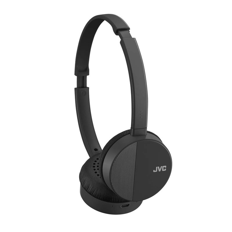 JVC HA-S23W Wireless Headphones - On Ear Bluetooth Headphones, Foldable Flat Design, 17-Hour Long Battery Life (Black) - Image 2