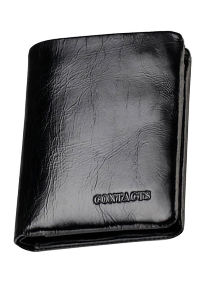 CONTACTS - Leather Bifold Wallet Black - Image 1