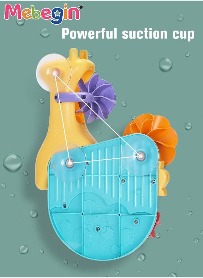 MEBEGIN Baby Bathtub Toy with Unique Design, Baby Bath Splash Toy with 3 Strong Suction Cups, Fun Waterfall Shower Toys, Great Early Educational Toy, Made of Skin Friendly ABS Material, Smooth Edge, 18*26cm  - Image 5