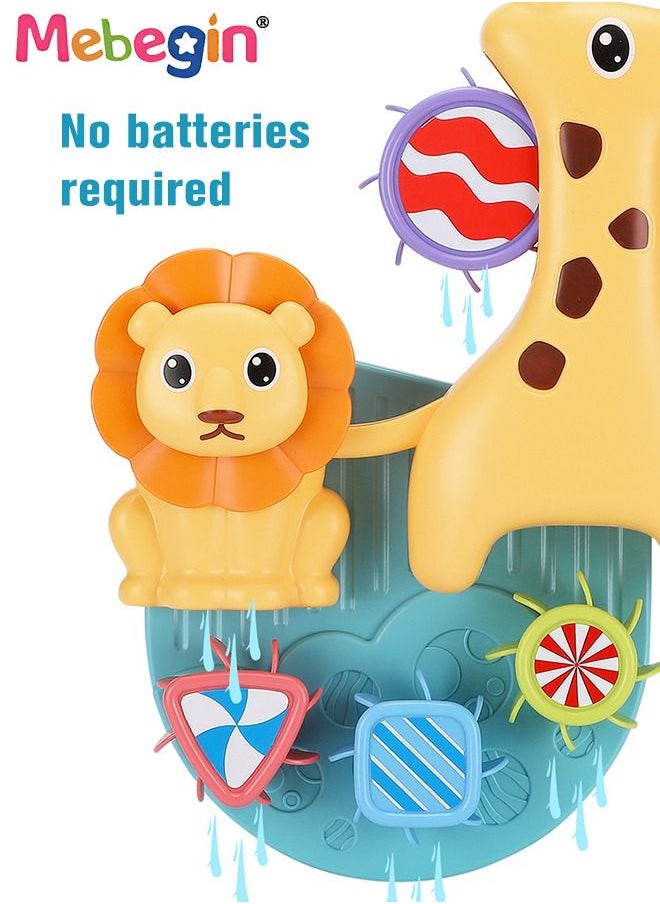 MEBEGIN Baby Bathtub Toy with Unique Design, Baby Bath Splash Toy with 3 Strong Suction Cups, Fun Waterfall Shower Toys, Great Early Educational Toy, Made of Skin Friendly ABS Material, Smooth Edge, 18*26cm  - Image 4