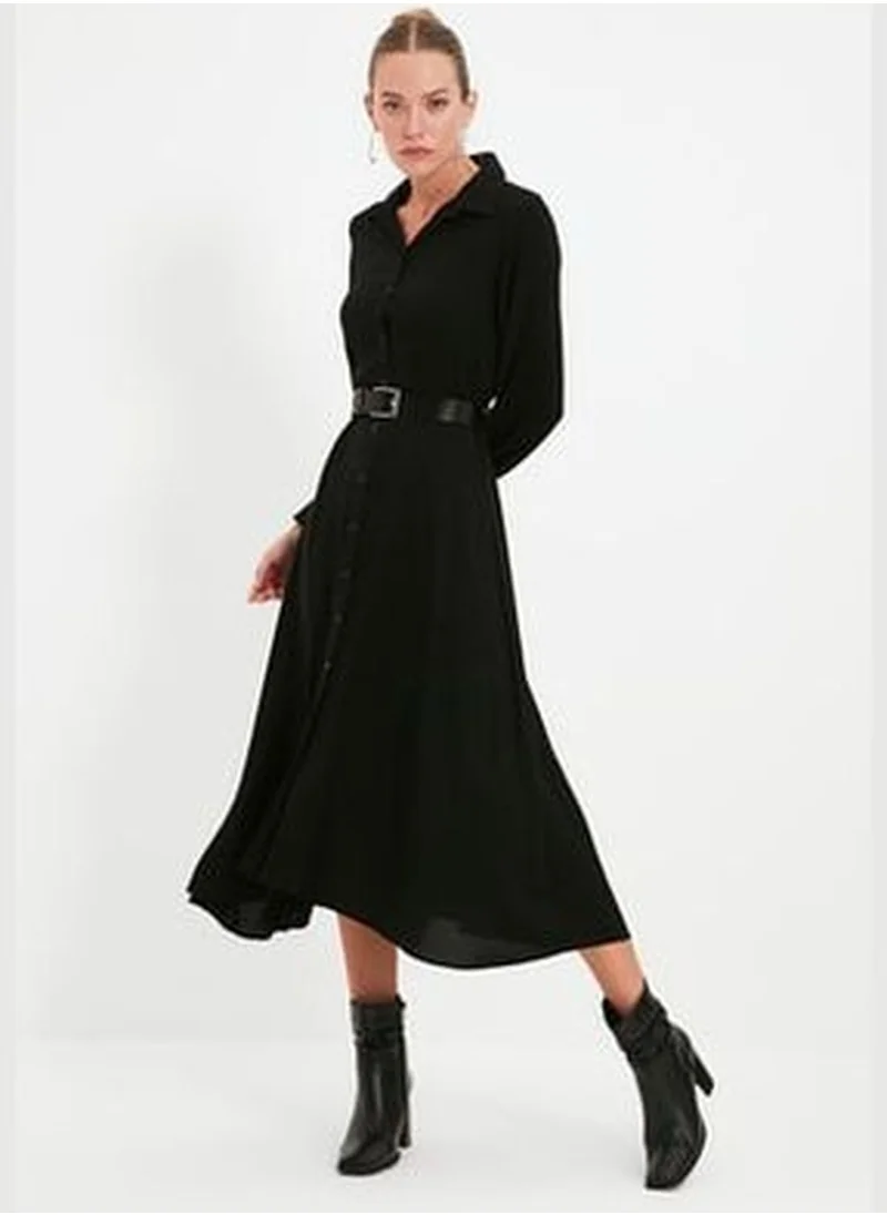 trendyol Black Dress With A Belt