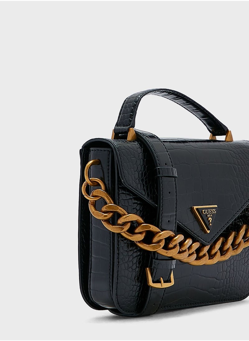 GUESS - Retour Flap Over Crossbody Bag - Image 1