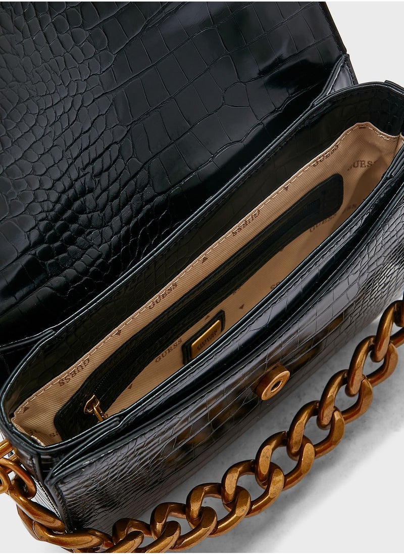 GUESS - Retour Flap Over Crossbody Bag - Image 1