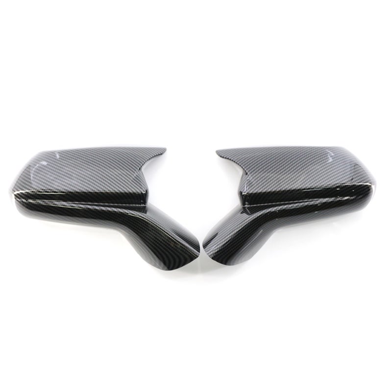Mirror Cover Overlay 2pcs Carbon Fiber Print Replacement for Chevrolet Camaro 2016-2021 Mirror without Lights Paste Installation - Image 1