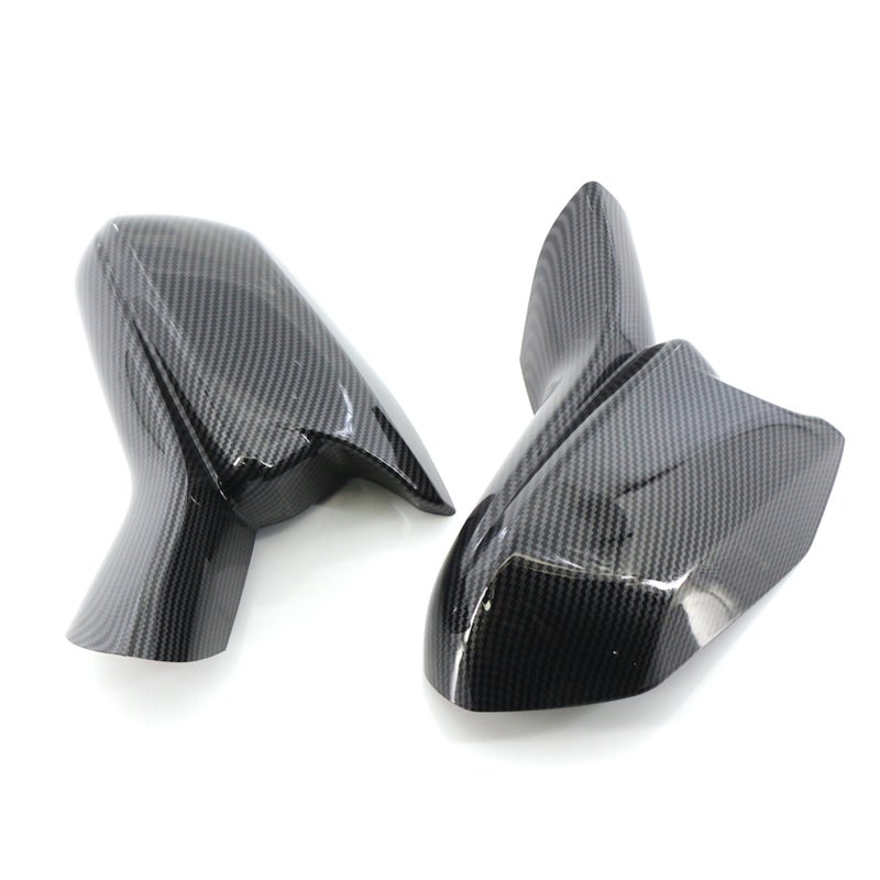 Mirror Cover Overlay 2pcs Carbon Fiber Print Replacement for Chevrolet Camaro 2016-2021 Mirror without Lights Paste Installation - Image 2