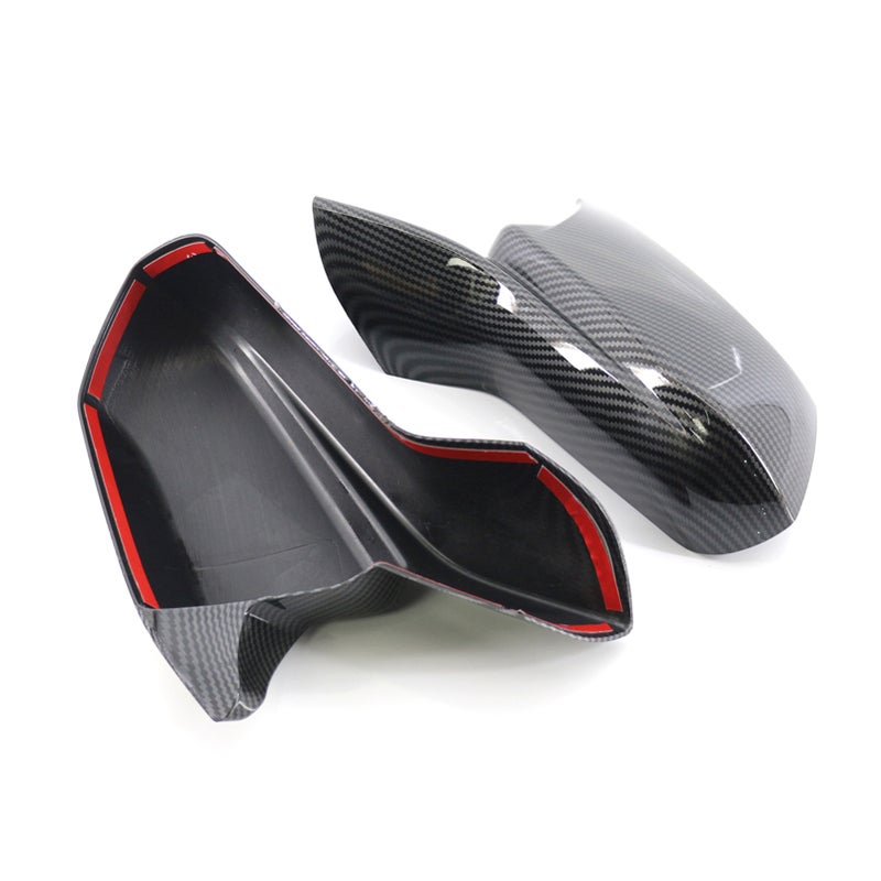 Mirror Cover Overlay 2pcs Carbon Fiber Print Replacement for Chevrolet Camaro 2016-2021 Mirror without Lights Paste Installation - Image 5