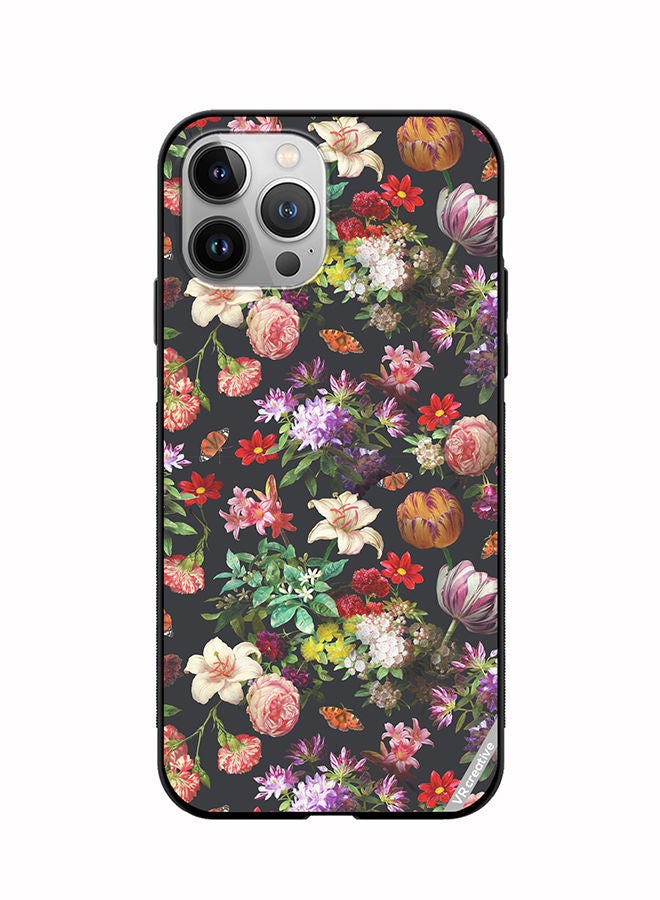 VR CREATIVE Protective Case Cover For Apple iPhone 11 Pro Max Vintge Floweri Design Multicolour - Image 1