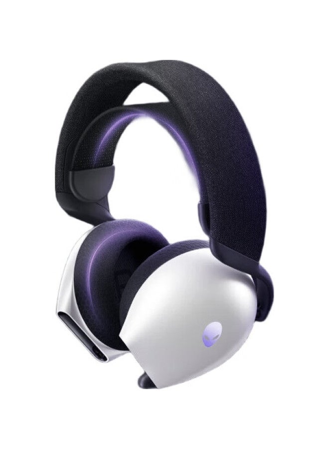 Alienware Aw725H Bluetooth Wireless Gaming Headset, Blg-Style Over-Ear Headphones With Microphone, Tri-Mode Connection, Smart Noise Cancellation, Long Battery Life, Dolby Atmos, Peripheral Device, White - Image 3